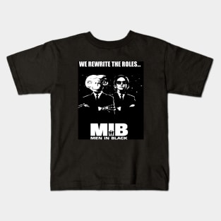 E.T. vs MIB, Men in Black - We Rewrite the roles, mashup Kids T-Shirt